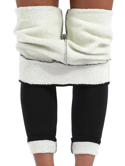 Sherpa-Fur Leggings | Toasty Warm & Figure Shaping