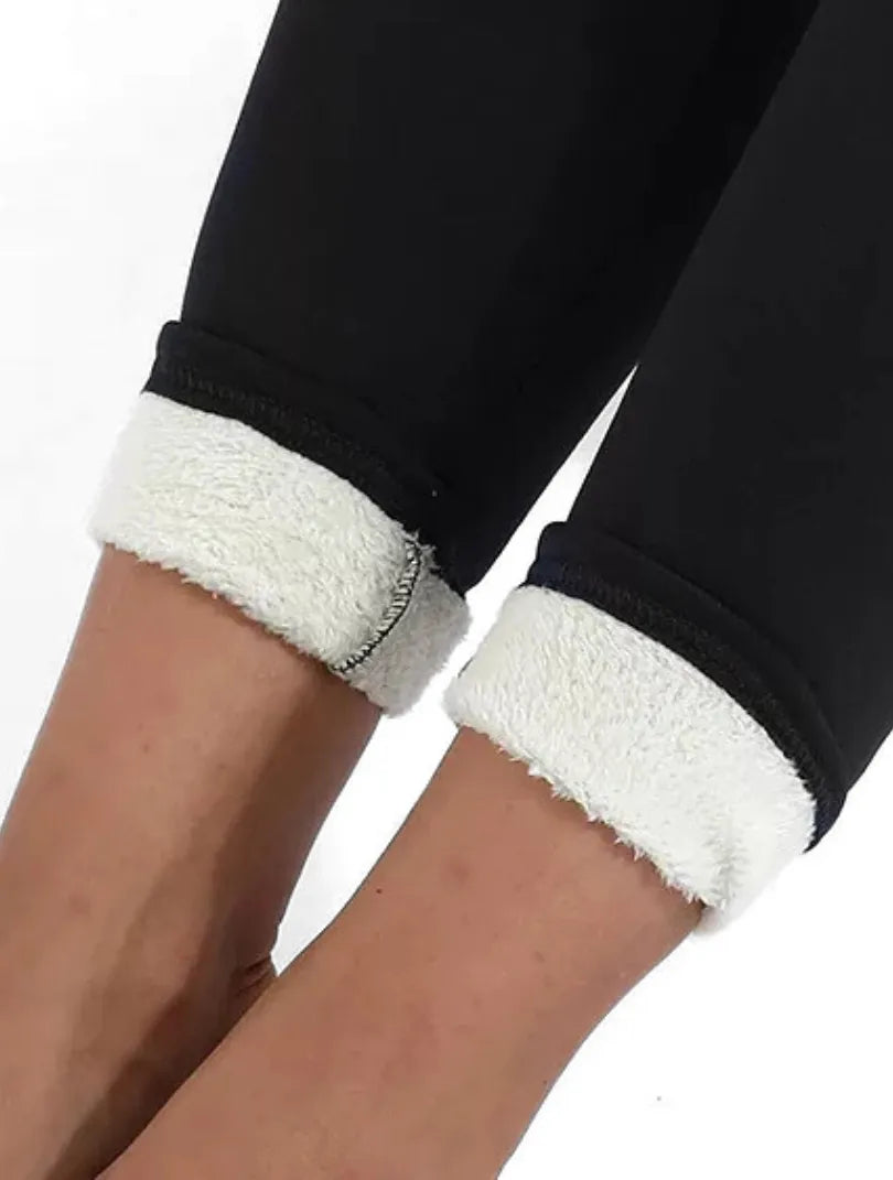 Sherpa-Fur Leggings | Toasty Warm & Figure Shaping