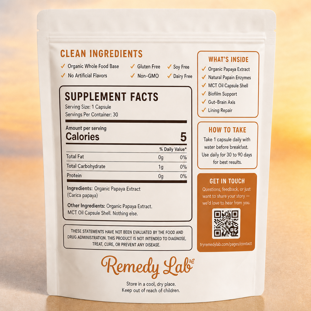 Organic Papaya Extract Capsules